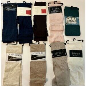 Vintage Women’s Trouser Socks Lot Of 9 Pairs